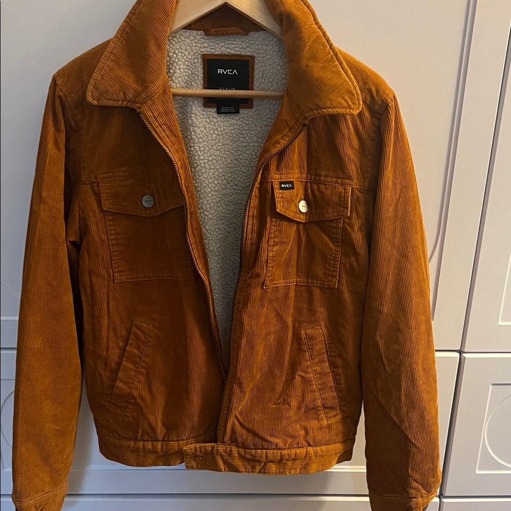 RVCA Men's Tan Corduroy Shirt Jacket